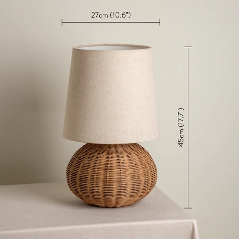 Woven Rattan Lamp