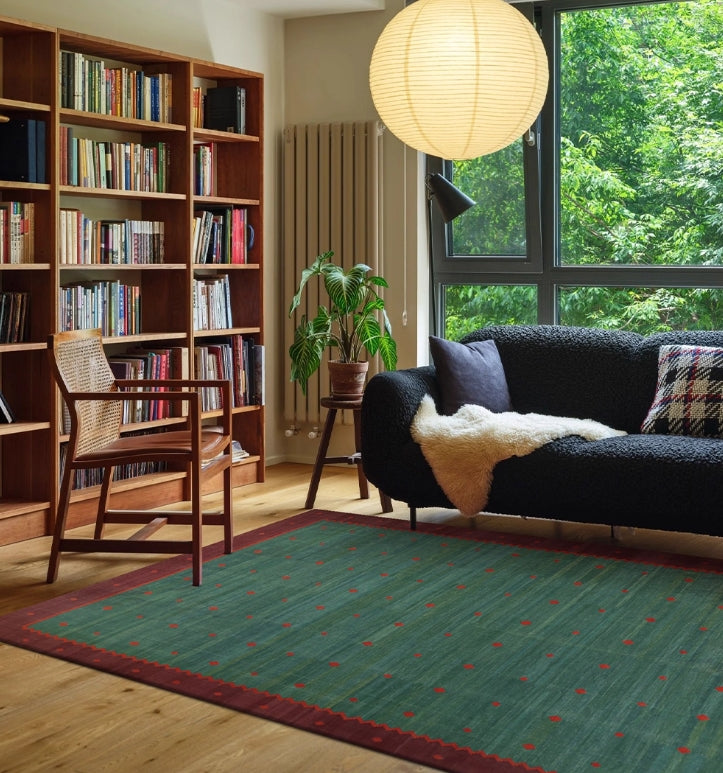 Kalamkari Emerald Kilim