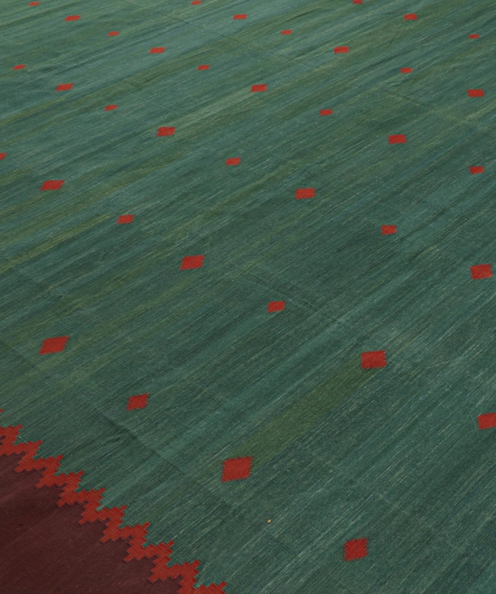 Kalamkari Emerald Kilim