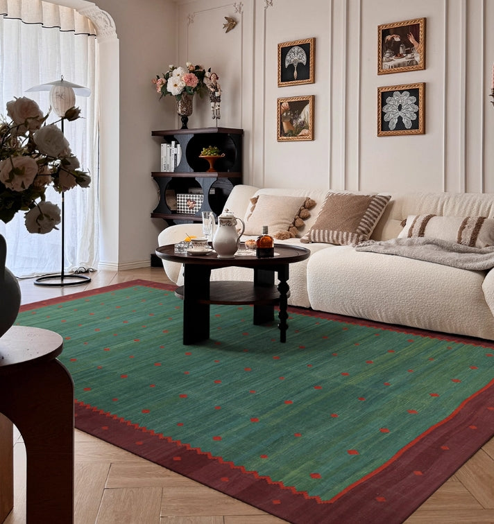 Kalamkari Emerald Kilim