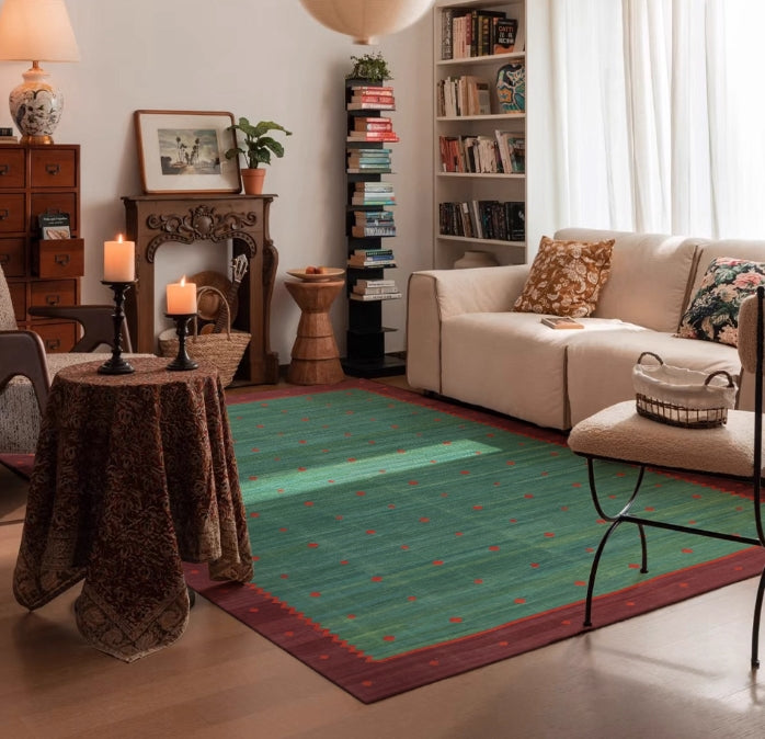 Kalamkari Emerald Kilim