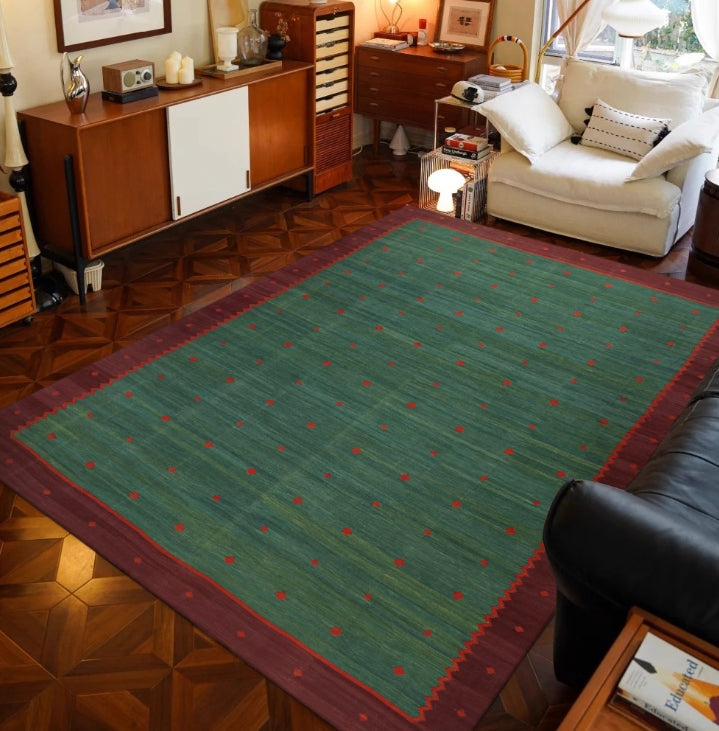 Kalamkari Emerald Kilim