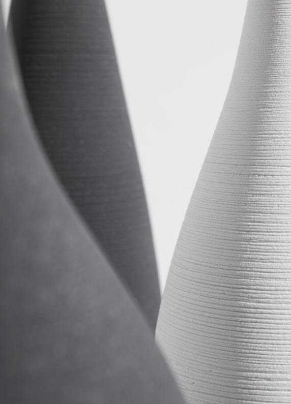 Strata Black Bottle Vase