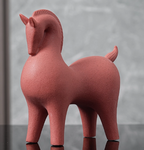 Coral Textured Pegasus Sculpture