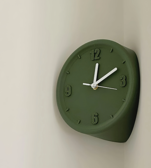 Yugen White Timepiece (Corner Clock)