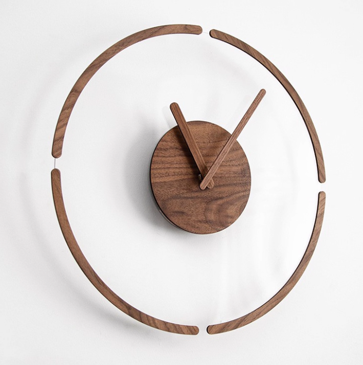 Timber Orbit Clock