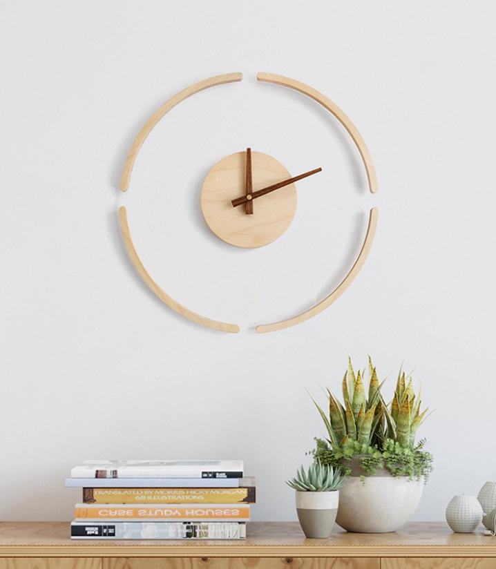 Timber Orbit Clock