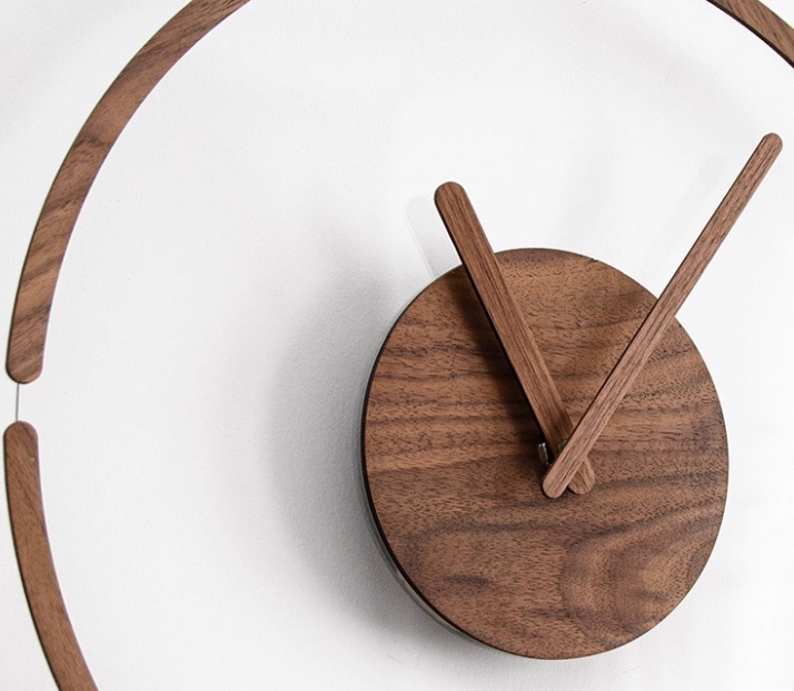 Timber Orbit Clock
