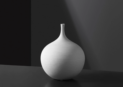 Strata Black Bottle Vase