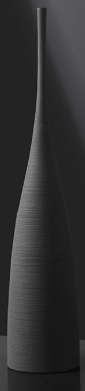 Strata Black Bottle Vase