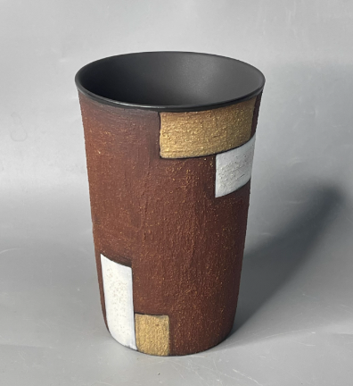 Cubist Terracotta Cup