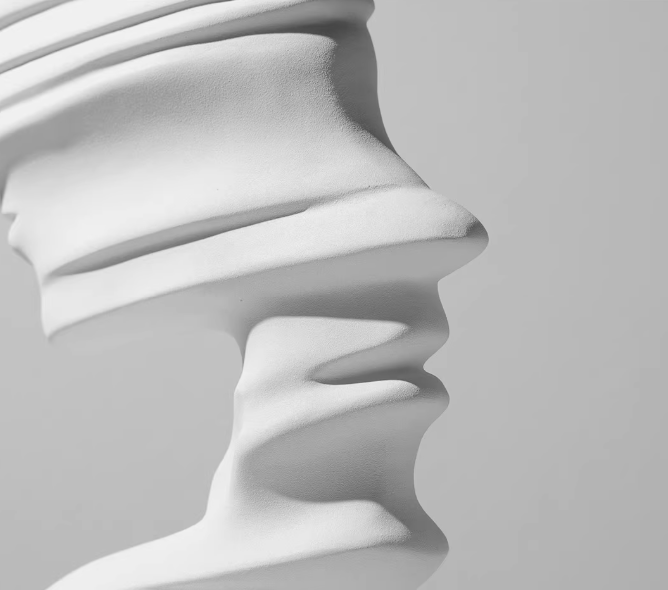 Glitch Profile Sculpture