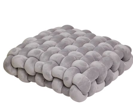 Braided Cloud Pouf Cushion
