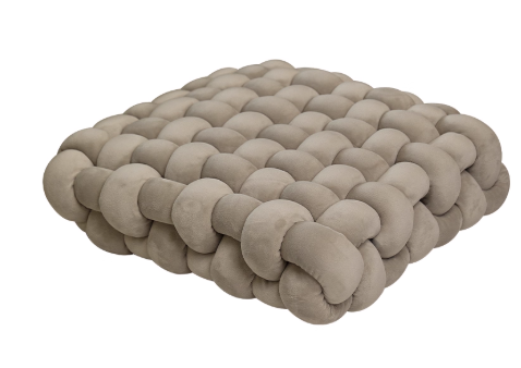 Braided Cloud Pouf Cushion