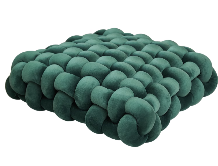Braided Cloud Pouf Cushion