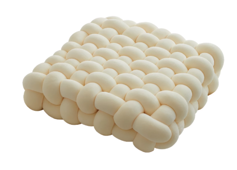 Braided Cloud Pouf Cushion