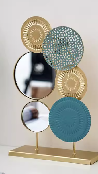 "Aqua Flora" Gilded Wall Sculpture