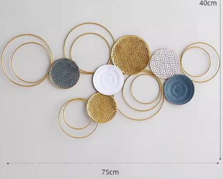 "Aqua Flora" Gilded Wall Sculpture