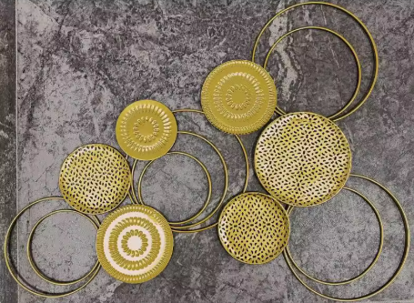 "Aqua Flora" Gilded Wall Sculpture