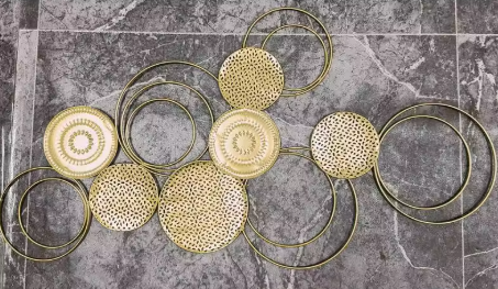 "Aqua Flora" Gilded Wall Sculpture