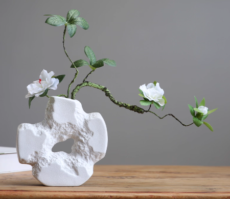 Cavernous Chalk Vessel