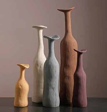 Uneven Grace Sculptural Vases (5 pieces)