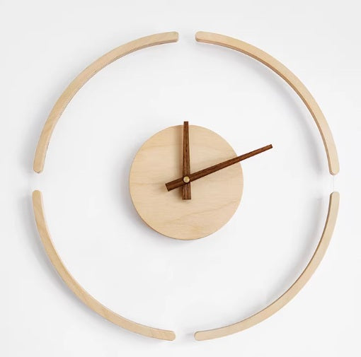 Timber Orbit Clock
